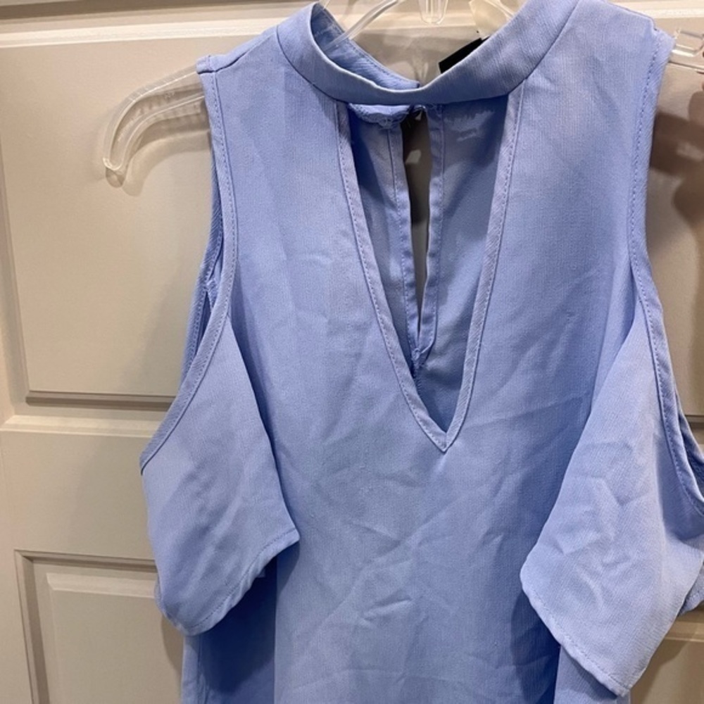 Periwinkle Cutout Top